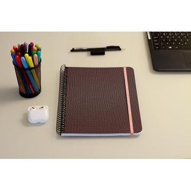 Imagem de Confetti Caderno Universitario 80 Fls Círculos Preto Com Impressao Rosa Claro