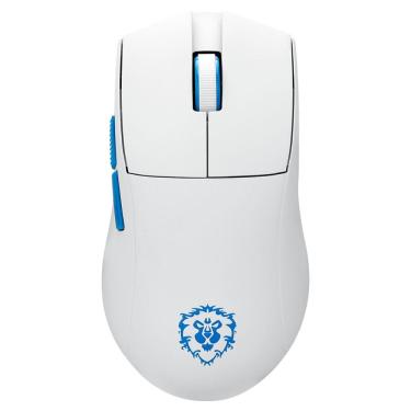 Imagem de Mouse Gamer Redragon King Pro World Of Warcraft Aliança - 12600dpi - Bluetooth e 2.4Ghz - Branco