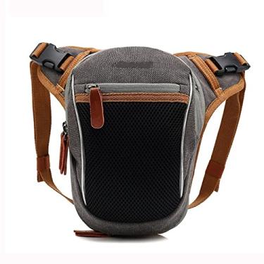 Imagem de Bolsa de perna de caminhada e ciclismo, bolsa de cintura multifuncional, bolsa de perna de nylon impermeável para homens, cinto de bumbum, pochete de peito, cintura para andar de motocicleta, bolsas