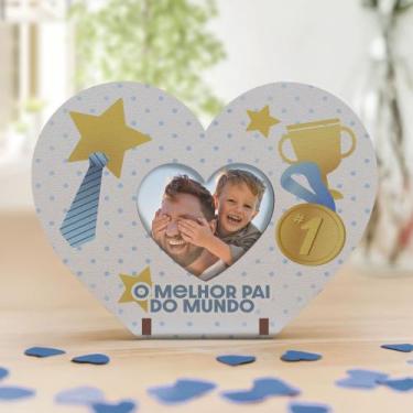 Imagem de Kit 50 Lembranças Dia Dos Pais Coração e Chaveiro - Bazar Dos Quadros,