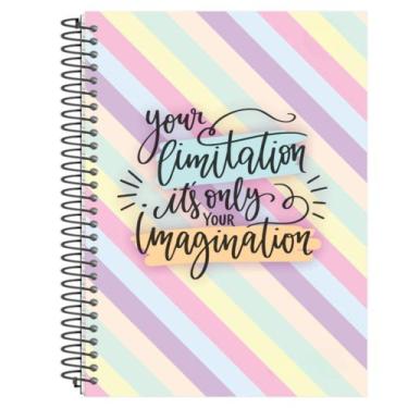 Imagem de Caderno Capa Dura 15 Matérias 240 Folhas Happy Life 1 Un - PanAmerican