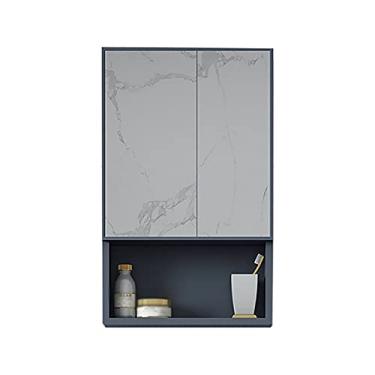 Imagem de Armário de espelho de banheiro, armário de parede, organizador de prateleira, armário de armazenamento, simplicidade moderna, para maquiagem