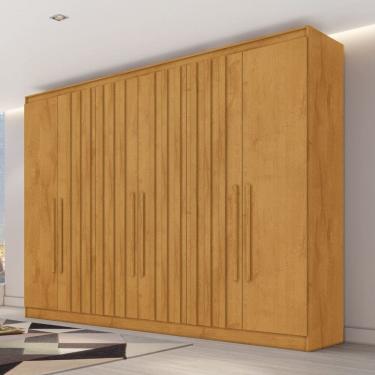 Imagem de Guarda Roupa Casal Ripado 6 Portas Em MDF Oxford Made Marcs