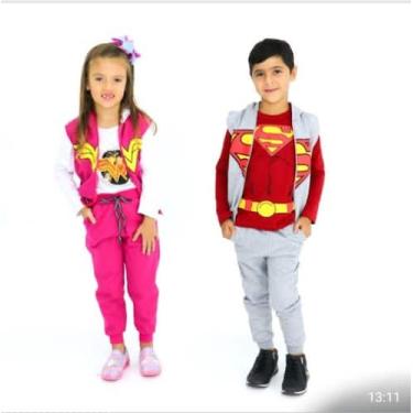 Imagem de Conjunto Moleton Longo Kukut, Vermelho, G