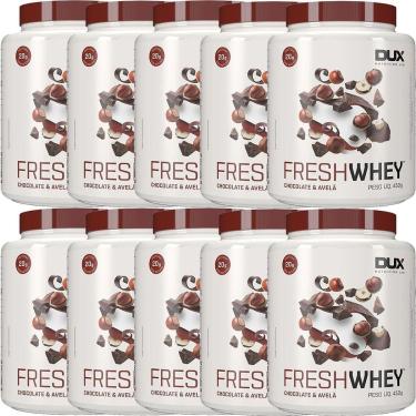 Imagem de Kit 10X Fresh Whey - 450g Chocolate e Avelã - Dux Nutrition-Masculino