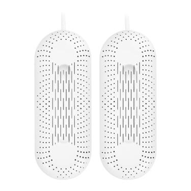 Imagem de RNXRZANK Secador de sapatos portátil, aquecedor de secagem, secador de botas leve, aquecedor de sapatos para tênis, botas de neve, viagem, uso doméstico, Branco