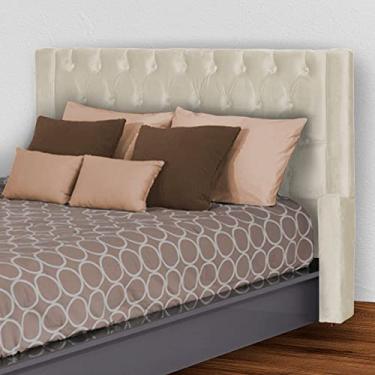 Imagem de Estopar Cabeceira Para Cama Box Casal Super King 195 cm Emma Veludo - S.A Móveis