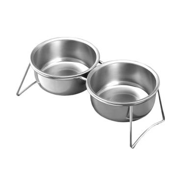 Imagem de Bothyi Tigela elevada para cães, alimentador e bebedouro para animais de estimação, suporte para proteção do pescoço, tigelas de água e comida, tigelas, 650ml