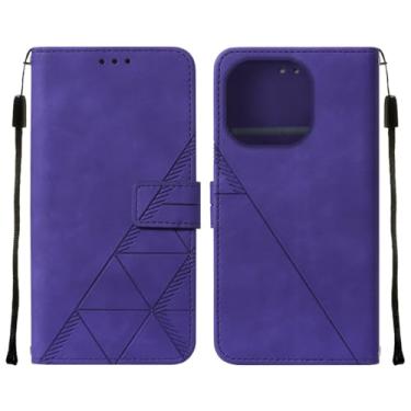 Imagem de Capa carteira de couro para Samsung Galaxy S24 S23 S22 Ultra S21 S20 Plus S20 S23 S22 FE M33 M53 M13 5G M32 Flip Cover Coque Funda, Roxa, para Galaxy S23FE
