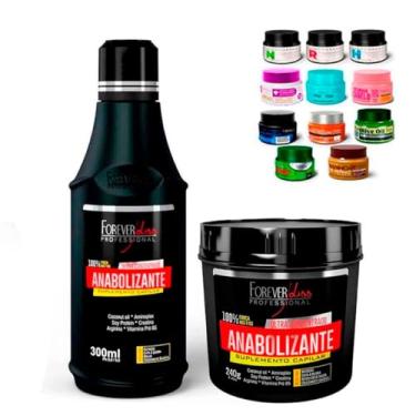 Imagem de Kit Shampo e Máscara Anabolizante Profissional Forever Liss