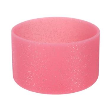 Imagem de Generic Capa de bota de silicone para garrafas de água, 7,2 a 7,6 cm de diâmetro, protetor antiderrapante, vermelha; esportes, viagens, fitness, armazenamento doméstico; manga de garrafa; silicone