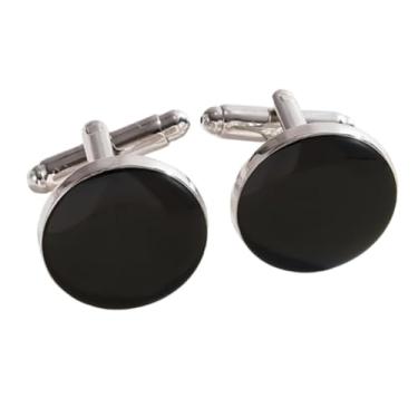 Imagem de Abotoaduras quadradas redondas pintadas quadriculadas retangulares listradas, One Size, Nobre, Sem Pedra Preciosa