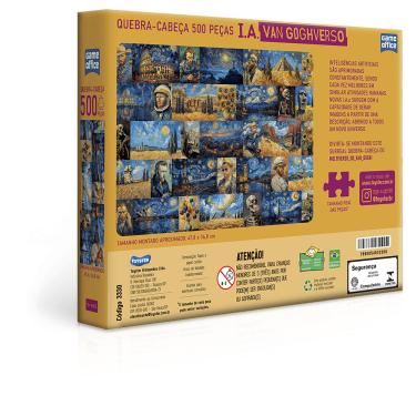 Imagem de QUEBRA CABECA 500 PCS IA VAN GOGHVERSO 3330 TOYSTER