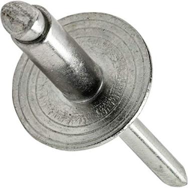 Imagem de Rebites pop de flange grande 1/20.3 cm x 3/40.6 cm Persiana de aço inoxidável 4-3 lacunas .320.0 cm - .475.0 cm Quantidade 50 por Fastenere