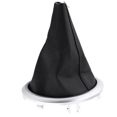 Imagem de Tnfeeon Transmissão Manual Transmissão de Mudança de Marchas de Mudança de Alavanca de Couro Preto PU para Swift SX4 2005-2010 Com