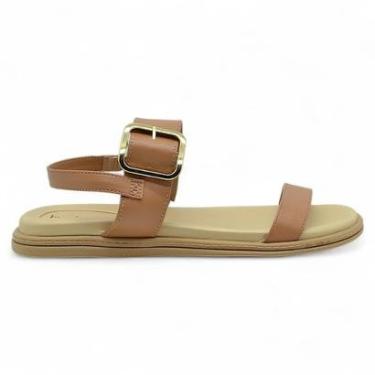 Imagem de Sandalia Rasteira Beira Rio Feminina Conforto Flatform Macia-Feminino