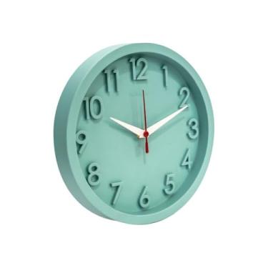 Imagem de Relogio de Parede, Pilha Inclusa, Relógio de Parede Decoração Cozinha Sala 3d, 24×4cm(VERDE)