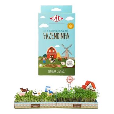 Imagem de Kit de Cultivo de Microverdes - Fazendinha - Cenoura e Alface - ISLA