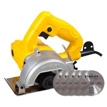 Imagem de Serra Mármore 115mm Stanley SPT115W 1200W com 5 discos 110V