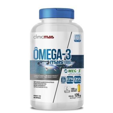 Imagem de Ômega 3 Com Vitamina E 90 Cápsulas 1000mg Clinicmais