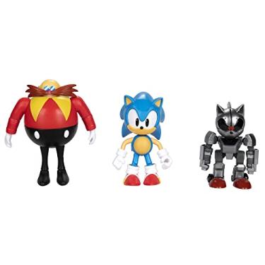 Imagem de Sonic - Multipack de figuras de 10 cm: Doctor Eggman, Pavio Sonic - figuras preciosas para fãs da saga - brinquedo crianças 3 anos