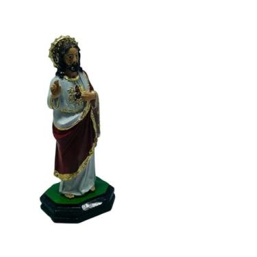Imagem de Imagem Sagrado Coração de Jesus Resina 15 cm
