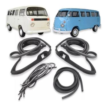 Imagem de Jogo De Borrachas De Portas Completo Kombi 1976 A 1996 [f103]