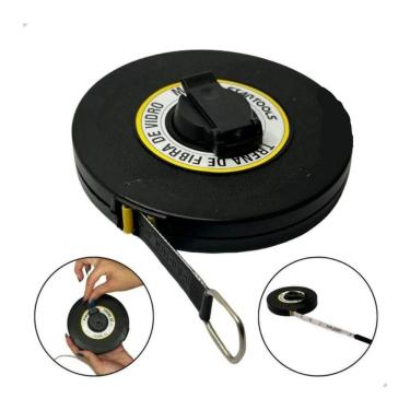 Imagem de Trena Fibra De Vidro Redonda 10 Metros Trena Métrica Longa Fita