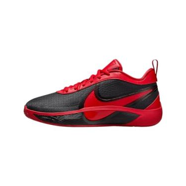 Imagem de Nike Tênis GIANNIS FREAK 6 GS para meninos com cadarço, BLACKUNIVRED, 4.5 Years