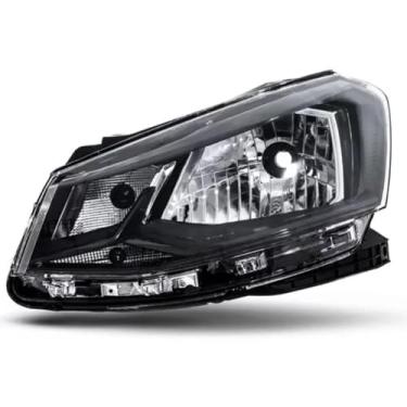 Imagem de Farol gol g7 2016 ate 2020 manual, foco simples, friso preto lado esquerdo