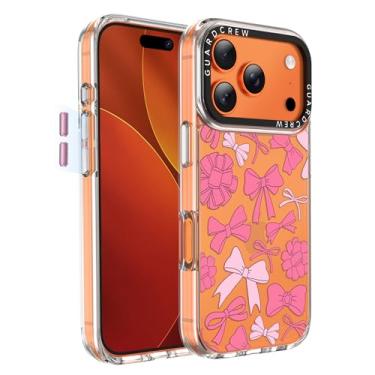 Imagem de GuardCrew Capa para iPhone 17 Pro, [proteção contra quedas de grau militar de 3,5 m à prova de colisão] [antiamarelamento e anti-descasca] Capa de telefone fina transparente à prova de choque TPU para