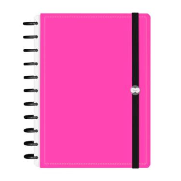 Imagem de Caderno De Disco Iscool Inteligente 140 Folhas Solid Fluor Pink G+