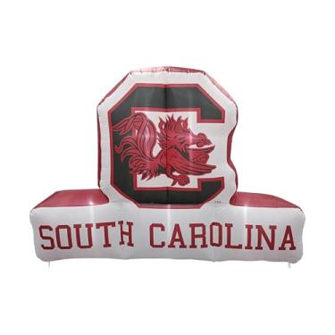 Imagem de FANMATS Mascote inflável NCAA South Carolina Gamecocks - Display inflável autoinflável, soprador e cordões embutidos, logotipo oficial da equipe - mostre seu espírito durante todo o ano