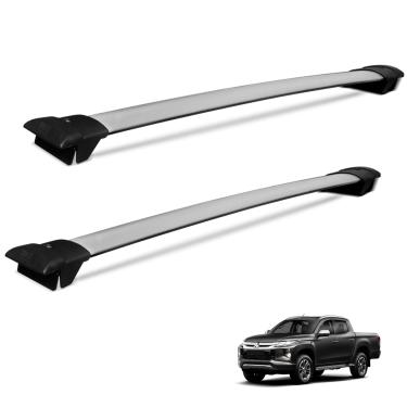 Imagem de Rack Travessa de Teto L200 Triton Sport 2020 a 2025 Alumínio Prata