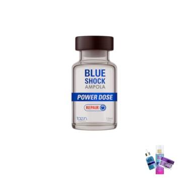 Imagem de Genérico Kit Blue Shock, Ampola Power Dose Repair para Cabelos Danificados + Bruma Viva la Vita + Kit Glow, Loção Hidratante, 3 Produtos em 1, Para Pele Normal, Unissex