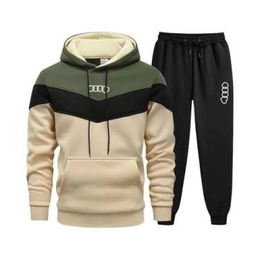 Imagem de Conjunto De Moletom Casual Masculino Tricolor De Alta Qualidade Para E