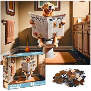 Imagem de crowm Quebra-Cabeça Para Adultos - 1000 Peças Exclusivas, Jogo Para Família E Amigos, Cachorro Engraçado, Quebra-Cabeças Para Animais De Estimação, Perfeito Para Noites De Jogos, Presente Desafiador