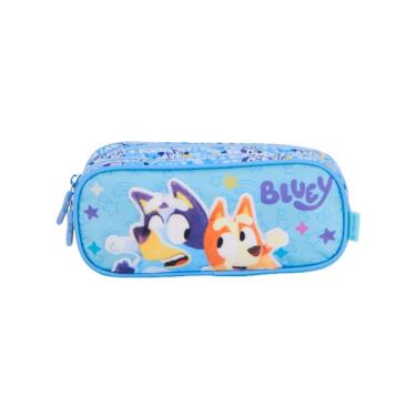 Imagem de Estojo Escolar Duplo Bluey Luxo Azul  15556