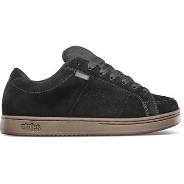 Imagem de Etnies - Kingpin – Tênis de skate masculino clássico puffy sustentável, confortável e durável com palmilha de EVA cortada, preto/cinza escuro/chiclete, 43