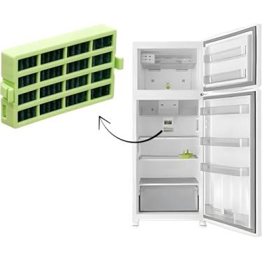 Imagem de Conjunto 2 Filtros Antiodor Geladeira Consul Bem Estar Compatível CRM45 A CRM56 Carvão Ativado