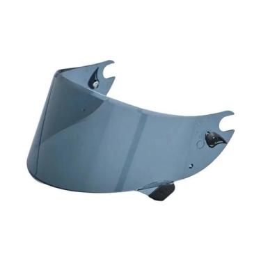 Imagem de Visor Substituto Prata Vermelha Para Óculos De Motocicleta Shark Race-