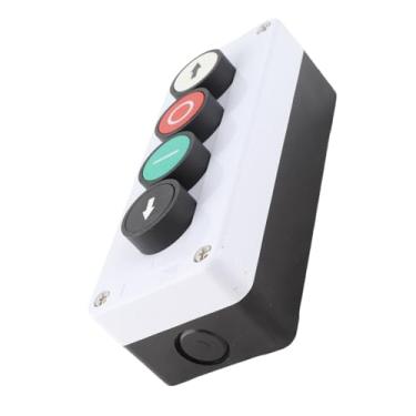 Imagem de Luqeeg Caixa de Interruptor Momentânea Em ABS para Controle de Guindaste Com Botão de Parada para Cima e para Baixo 6,50 X 2,60 X 2,36 Polegadas (SGKJ-4N)