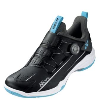 Imagem de YONEX Power Cushion 88 DIAL Wide Shoes (SHB88D2WEX) (Preto/Azul Gelo), Preto/azul gelo, 7.5 Wide