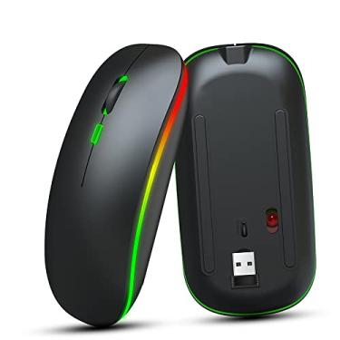 Imagem de Mouse Sem Fio Ultra-fino M40 2 4G Recarregável Silencioso Design Ergonômico 3 DPI Ajustáveis