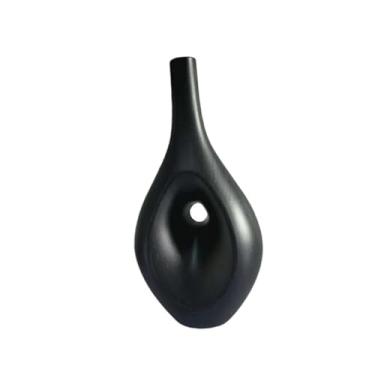 Imagem de Ｂｅｓｇａ Vaso para Arranjos de Flores Secas, Ornamento Moderno E Simples, Vaso Decorativo para Entrada Ou Mesa de Cabeceira, Preto, S