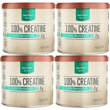 Imagem de Kit 4 Creatine 100% Creatina Monohidratada Nutrify 300g