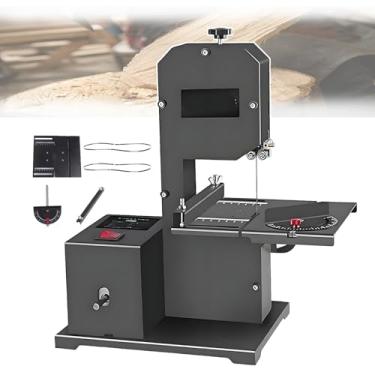 Imagem de KKSOUFX Serra De Fita De Bancada De 1750 Rpm, Kit De Serra De Fita PortáTil, Motor De Cobre Puro De 800 W, Profundidade De Corte De 70 Mm + Garganta De 90 Mm, Cortes Chanfrados De 0 A 45°