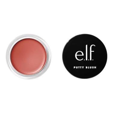 Imagem de e.l.f. Putty Blush, fórmula cremosa e de alto pigmento para um brilho natural, proporciona um acabamento semi-fosco e em pó, vegano e livre de crueldade, Bali