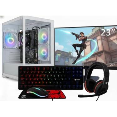 Imagem de PC GAMER COMPLETO RYZEN 5 5600GT, 16GB DDR4, SSD 480GB + MONITOR 23,8" + KIT 4 EM 1