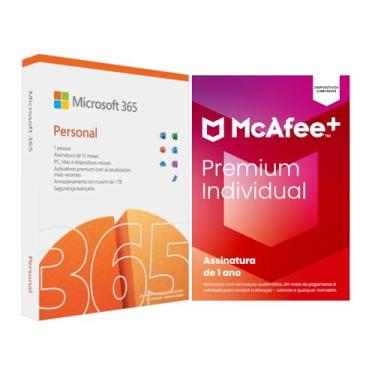 Imagem de Kit Microsoft 365 Personal com McAfee Premium individual